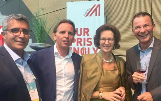 Mag. Noureddine Rafili, Mag. Manfred Schmid, Dr. Elisabeth Tichy-Fisslberger, Prof. (FH) Thomas Madritsch (v.l.)